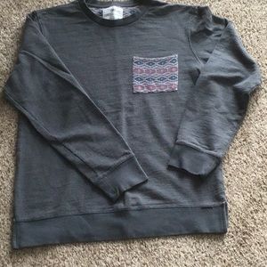Sweatshirt with Aztec detail pocket.